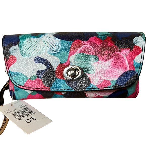 Samantha Brown To-Go Glasses Case Holder Orchid Camo Attach Caliper NWT - Picture 2 of 11